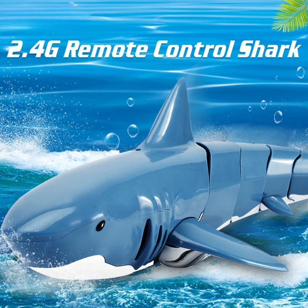 Educational Toys - เรือฉลามบังคับวิทยุ 2.4G รุ่นขายดีที่สุด สมจริง ว่ายน้ำได้ ของเล่นใหม่