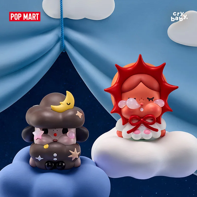 Anime Action Figure Blind Box - POPMART CRYBABY Crying To The Moon-มินิซีรีส์
