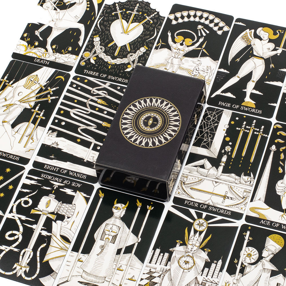 Tarot Cards Deck With Guidebook - ไพ่ทาโรต์สัญลักษณ์จิตวิญญาณ 78 ใบ พร้อมคู่มือฉบับละเอียด ภาษาอังกฤษ ฉบับพยากรณ์
