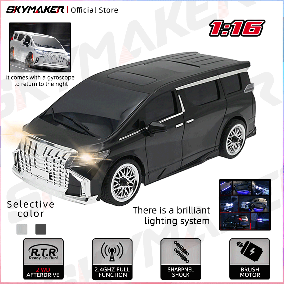 Rc Drift Car 1 24 Scale 4Wd - รถดริฟท์บังคับวิทยุ MN68 ขนาด 1:16 รุ่นจำลอง 4WD