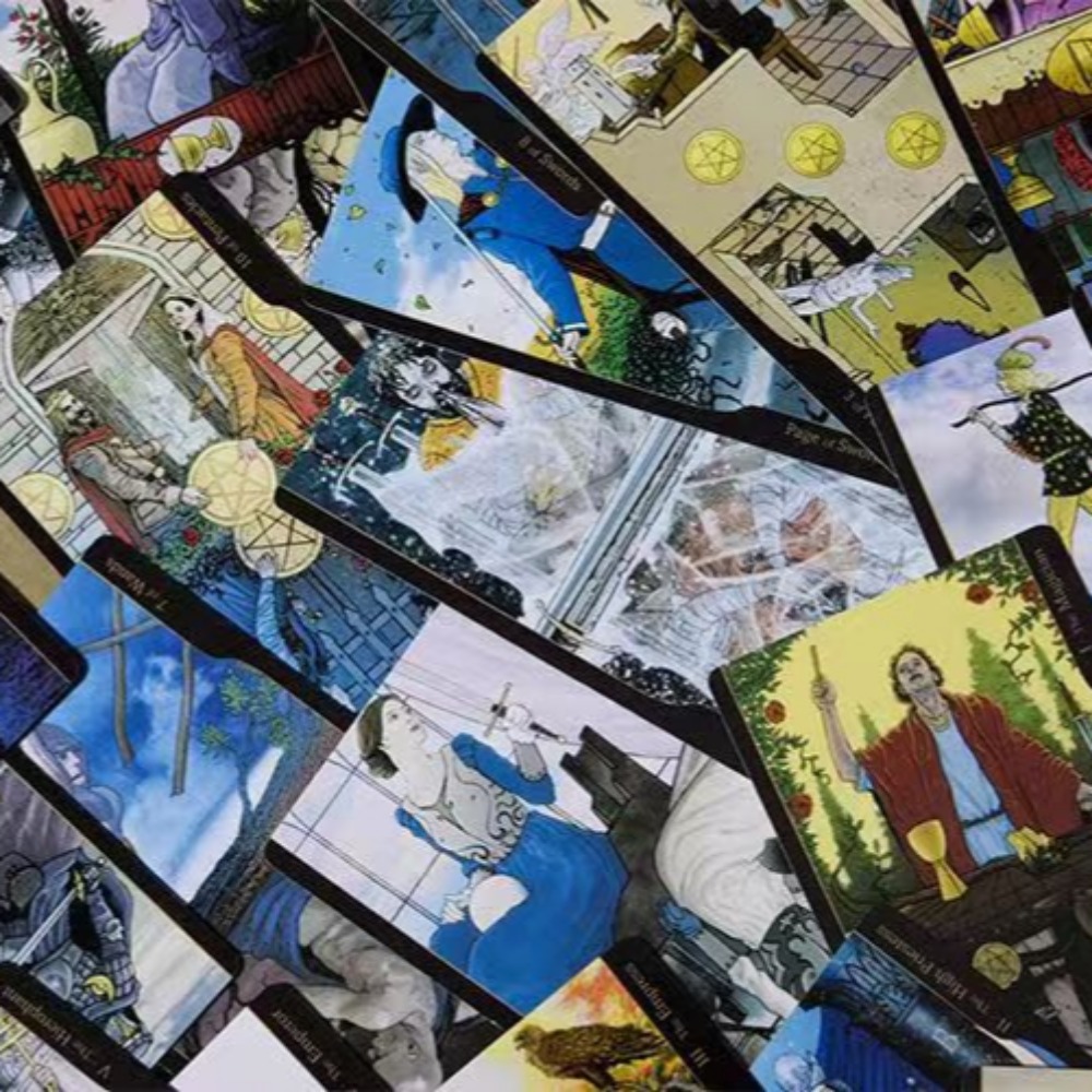 Tarot Cards Deck With Guidebook - Oppositions Tarot Deck 12*7 ซม.ในกล่องแข็งพร้อมคู่มือสําหรับผู้เริ่มต้น 78