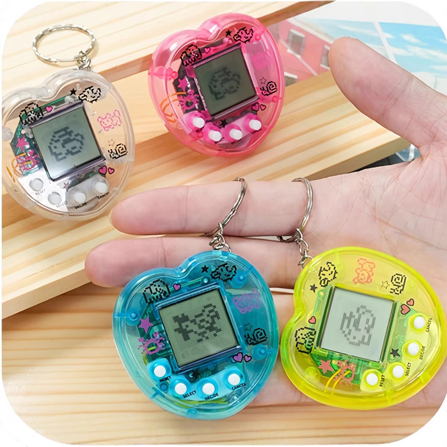 Tamagotchi Electronic Pet Virtual - รูปหัวใจสัตว์เลี้ยงอิเล็กทรอนิกส์ Tamagotchi Nostalgic Virtual Cyber Digital