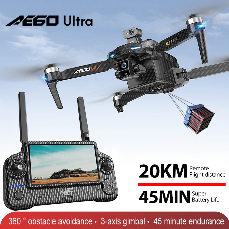 Fpv Brushless Rc Drone 4K - โดรน AE60 GPS ระดับมืออาชีพ กล้อง 8K