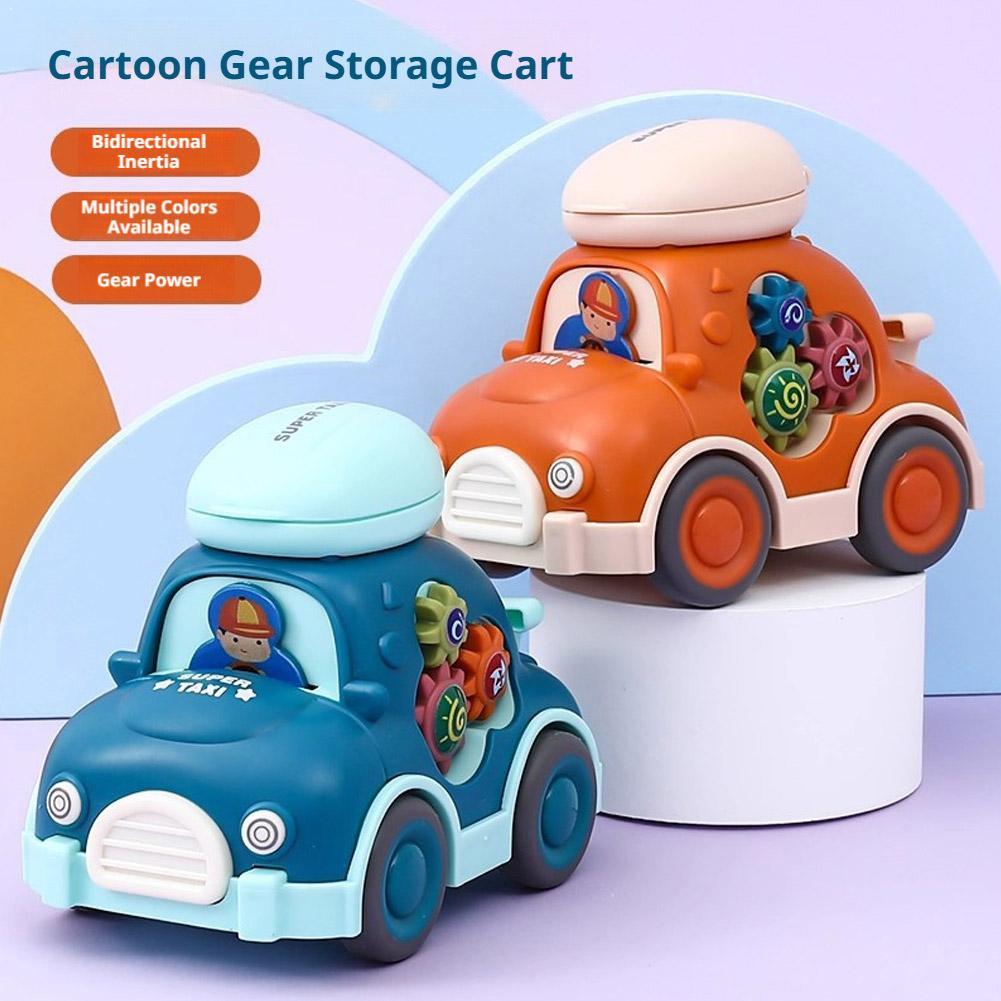 Educational Toys - รถของเล่นการ์ตูนขนาดเล็กแบบดึงถอยหลัง รถของเล่นแบบแรงเฉื่อย ของเล่นเสริมพัฒนาการสำหรับเด็กผู้ชาย ของขวัญวันเกิด