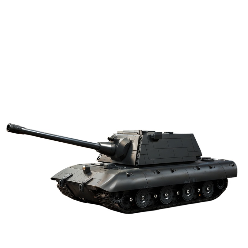 Lego Compatible Military Tank - ชุดตัวต่อรถถังทหาร 12GO MOC E-100 ซีรีส์ รถถังหลักหนัก