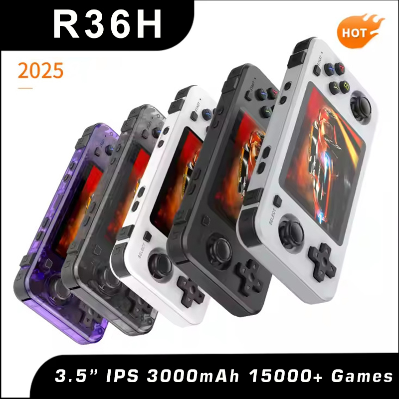 Retro Handheld Game Console R36S - ใหม่ R36H Retro คอนโซลมือถือ Open-Source Arkos