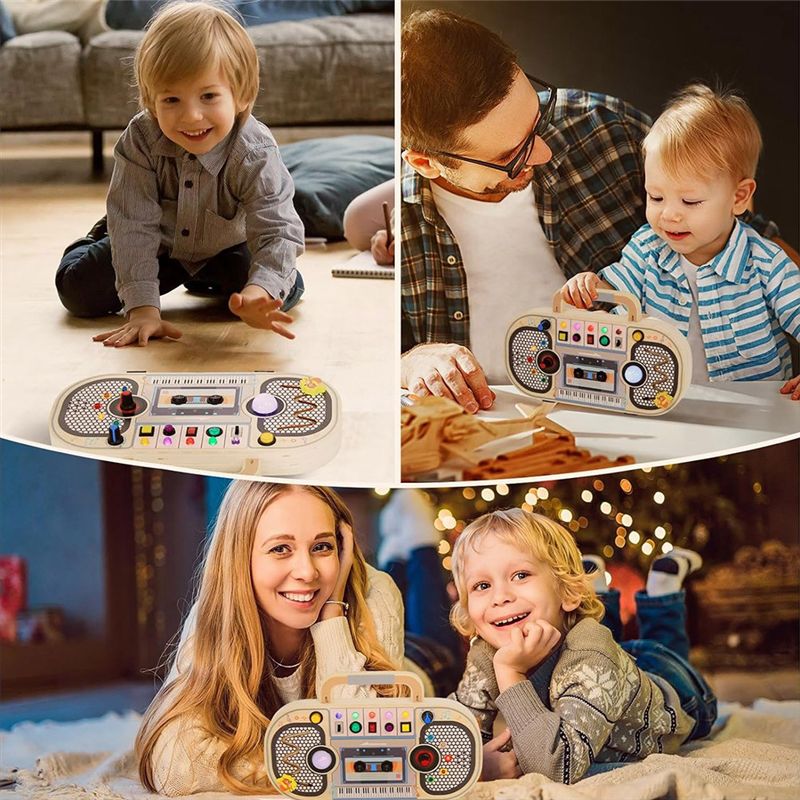 โปร มอนเตสซอรี่ ของเล่นไม้ดิจิ - Montessori Wooden Busy Board Toddler บทวิจารณ์และราคา