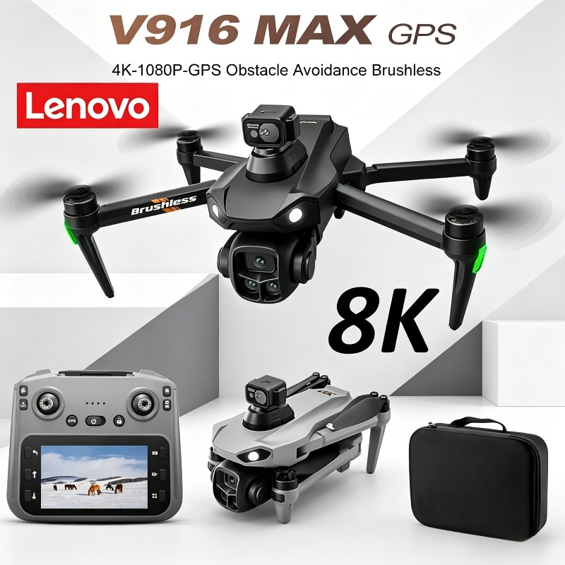 เลอโนโว V916MAX โดรนมืออาชีพ 8 - Fpv Brushless Rc Drone 4K บทวิจารณ์และราคา