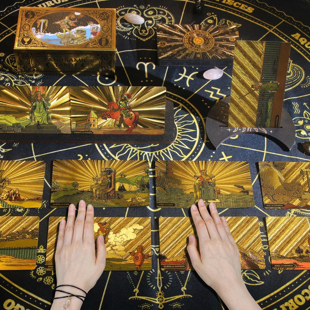Classic Panoramic Rider Waite  - Tarot Cards Deck With Guidebook บทวิจารณ์และราคา