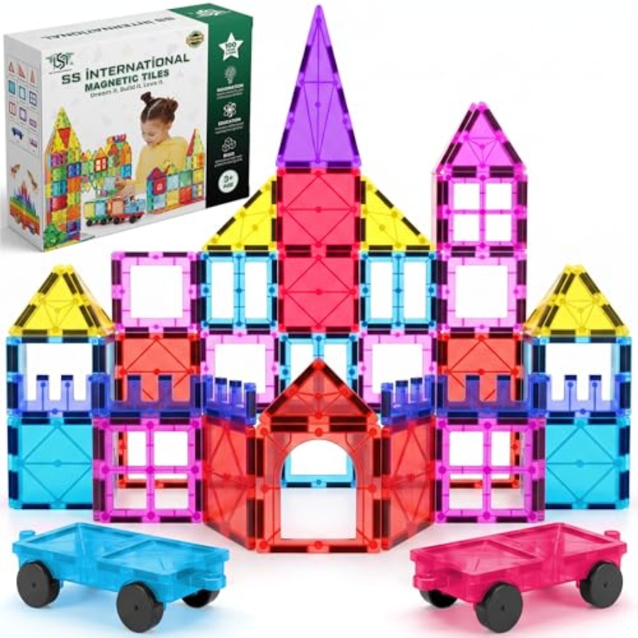 ชุดตัวต่อแม่เหล็ก 100 ชิ้น พร้ - Magnetic Building Tiles Set 100Pcs บทวิจารณ์และราคา