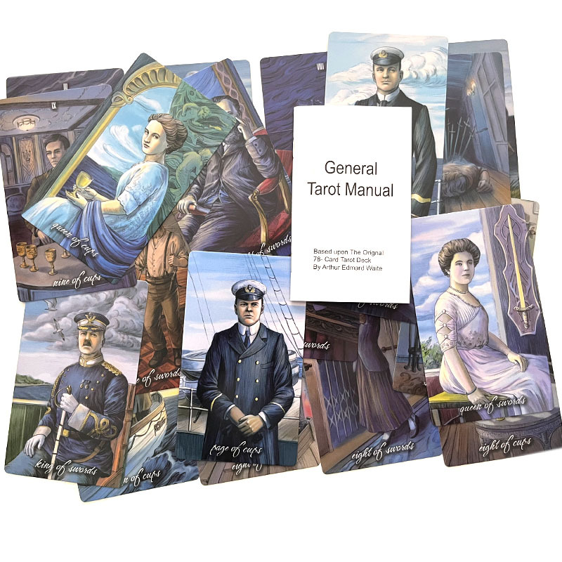 12x7ซมไททานิคทำนายไพ่ทาโรต์78- - Tarot Cards Deck With Guidebook บทวิจารณ์และราคา