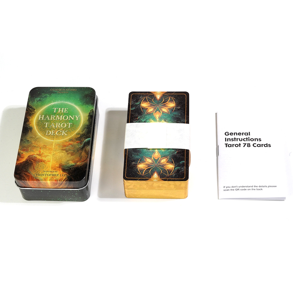 ไพ่ทาโรต์กลมกลืนในกระป๋องที่มี - Tarot Cards Deck With Guidebook บทวิจารณ์และราคา