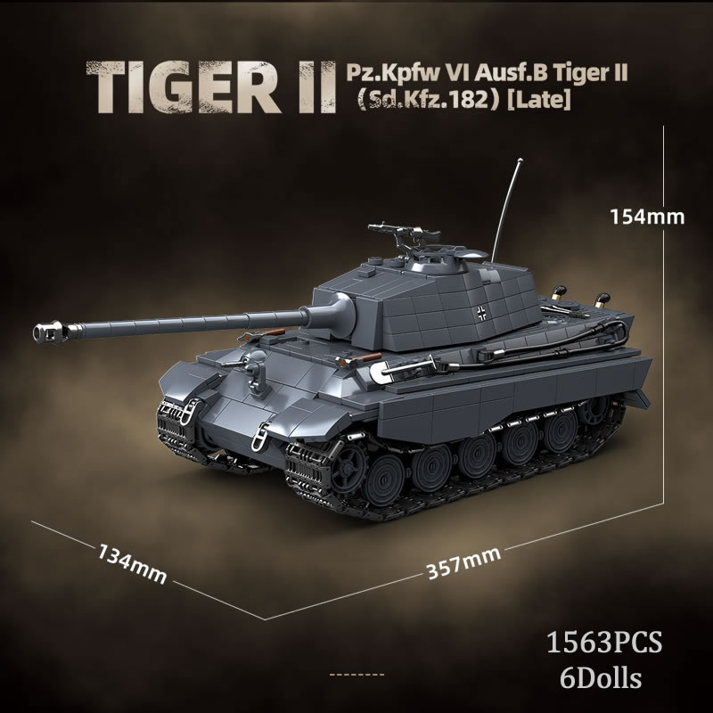 WW2 ทหาร King Tiger Heavy Tank - Lego Compatible Military Tank บทวิจารณ์และราคา