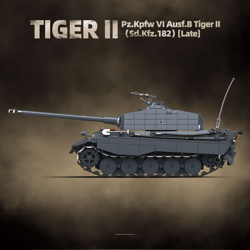 WW2 ทหาร King Tiger Heavy Tank - Lego Compatible Military Tank บทวิจารณ์และราคา
