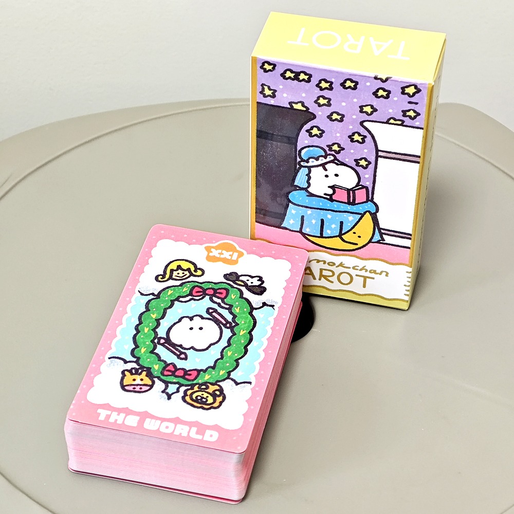 10.3*6 ซม.Mokmok Chan TAROT กา - Tarot Cards Deck With Guidebook บทวิจารณ์และราคา