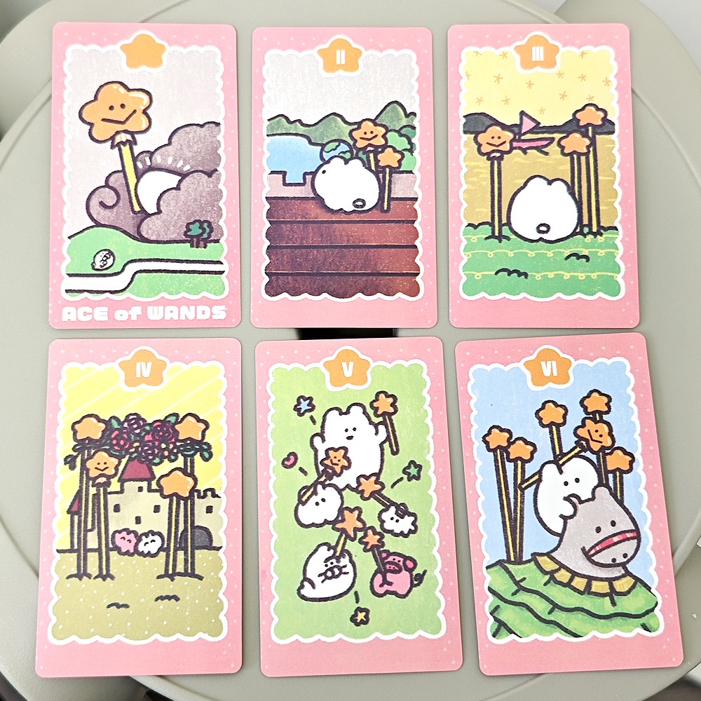 10.3*6 ซม.Mokmok Chan TAROT กา - Tarot Cards Deck With Guidebook บทวิจารณ์และราคา