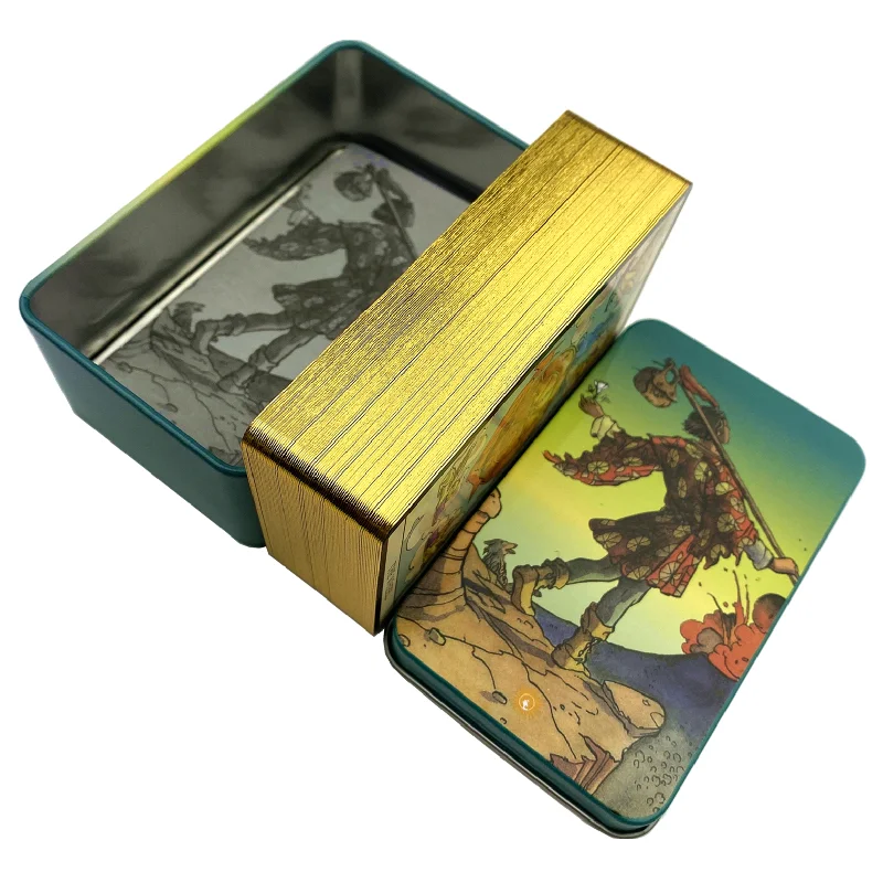 กล่องโลหะรุ่นเคลือบทอง ชุดไพ่ท - Tarot Cards Deck With Guidebook บทวิจารณ์และราคา