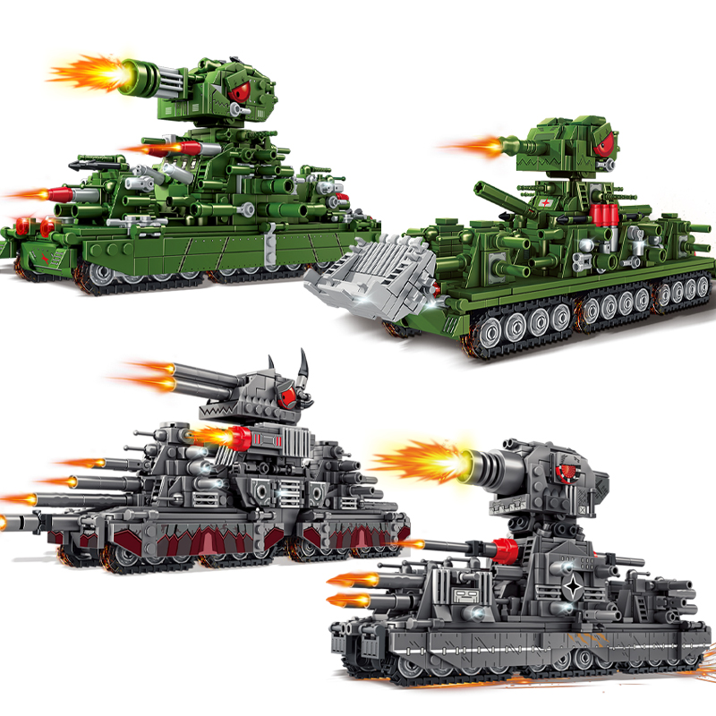 Tank World Cartoon Model Muild - Lego Compatible Military Tank บทวิจารณ์และราคา