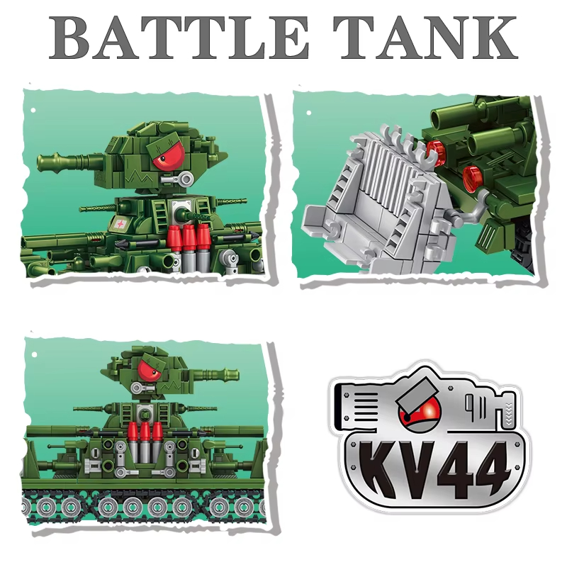 Tank World Cartoon Model Muild - Lego Compatible Military Tank บทวิจารณ์และราคา