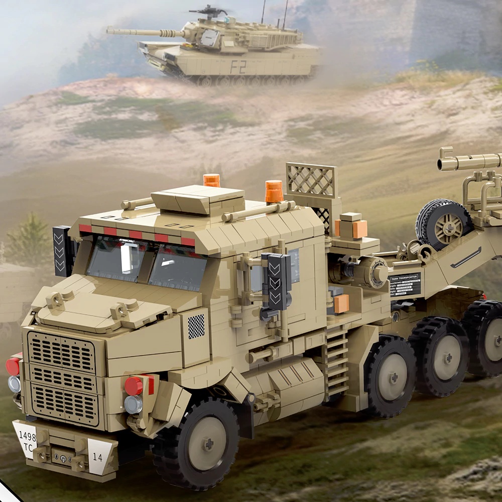 ชุดตัวต่อรถหุ้มเกราะ M1070 สงค - Lego Compatible Military Tank บทวิจารณ์และราคา