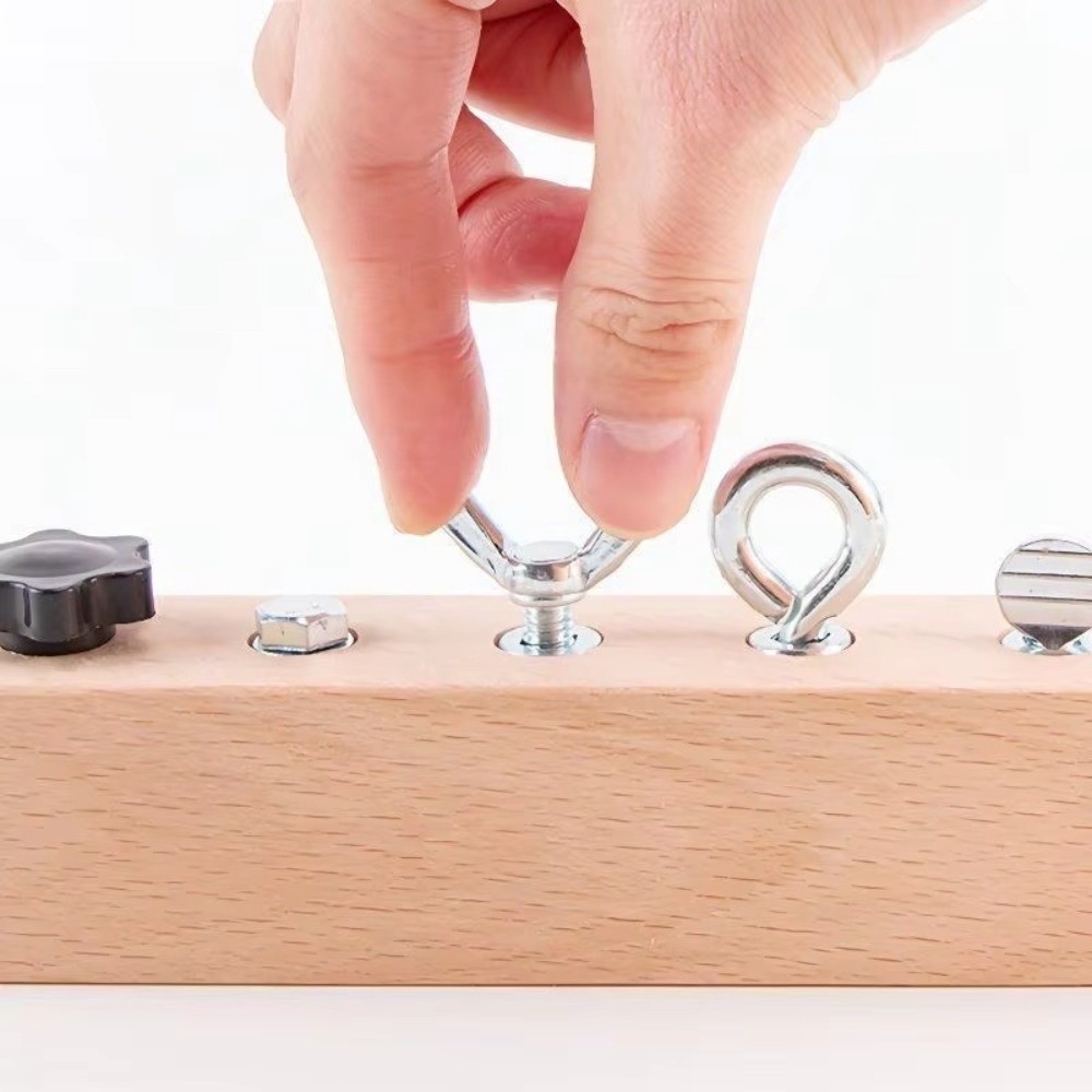 บอร์ดกิจกรรมแบบพกพาใหม่สำหรับเ - Montessori Wooden Busy Board Toddler บทวิจารณ์และราคา