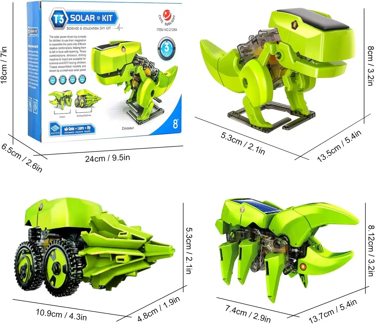 ชุดประกอบหุ่นยนต์พลังงานแสงอาท - Stem Solar Robot Kit For Kids บทวิจารณ์และราคา