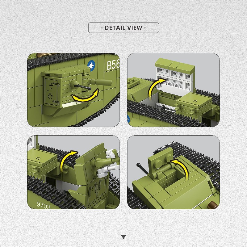 900 ชิ้น รถถังหนักสงครามโลกครั - Lego Compatible Military Tank บทวิจารณ์และราคา