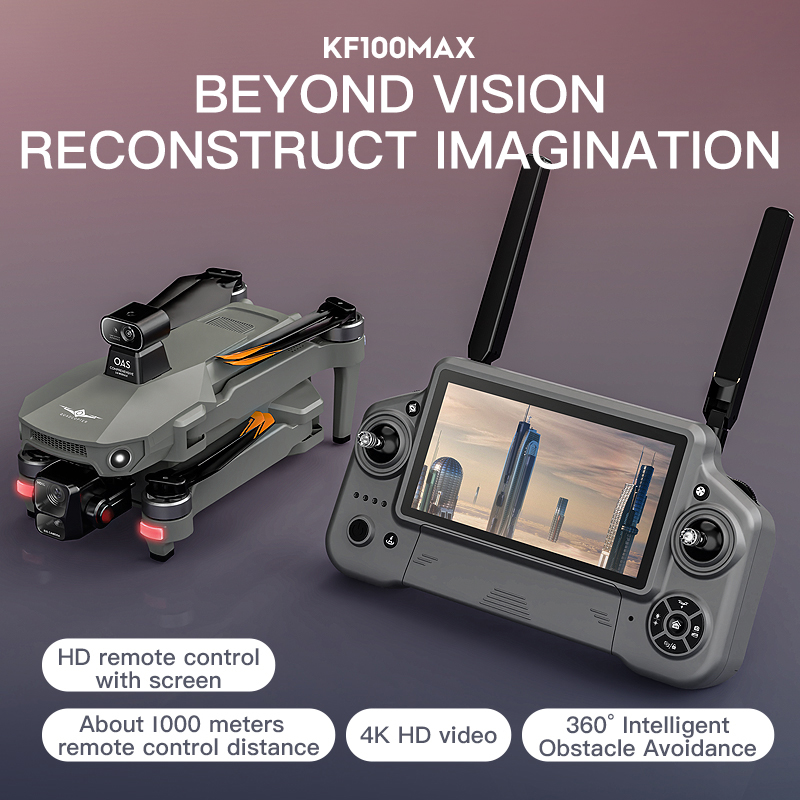 KF100 MAX GPS Drone 4K กล้อง 3 - Fpv Brushless Rc Drone 4K บทวิจารณ์และราคา