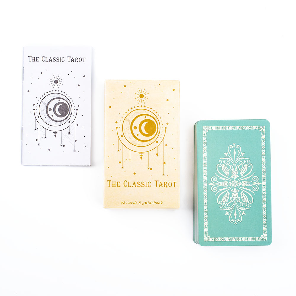 เกมกระดานไพ่ทาโรต์คลาสสิกสําหร - Tarot Cards Deck With Guidebook บทวิจารณ์และราคา