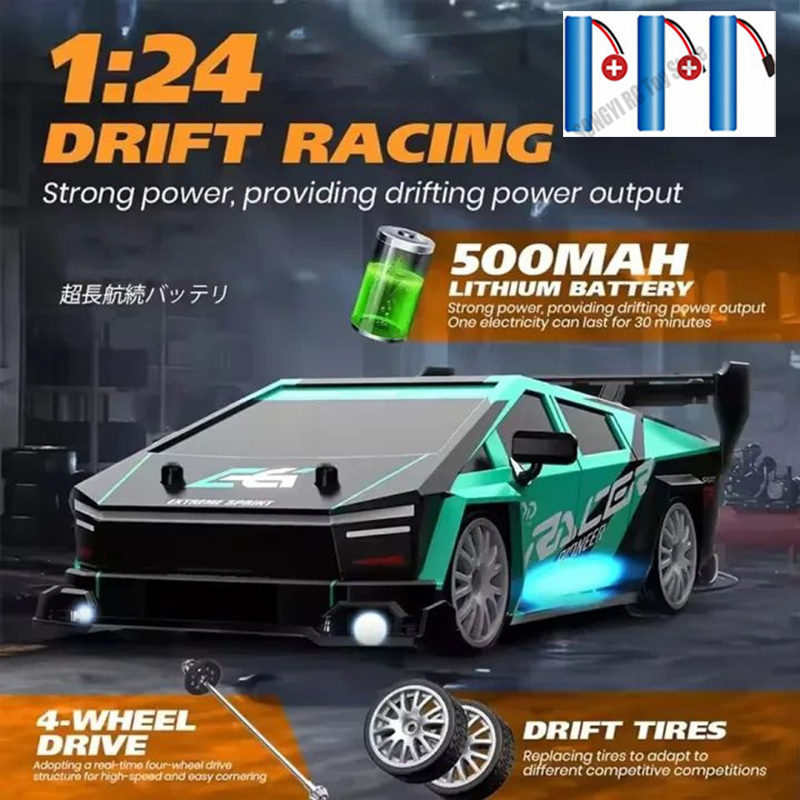 รถบังคับวิทยุ RC Drift 2.4GHz  - Rc Drift Car 1 24 Scale 4Wd บทวิจารณ์และราคา
