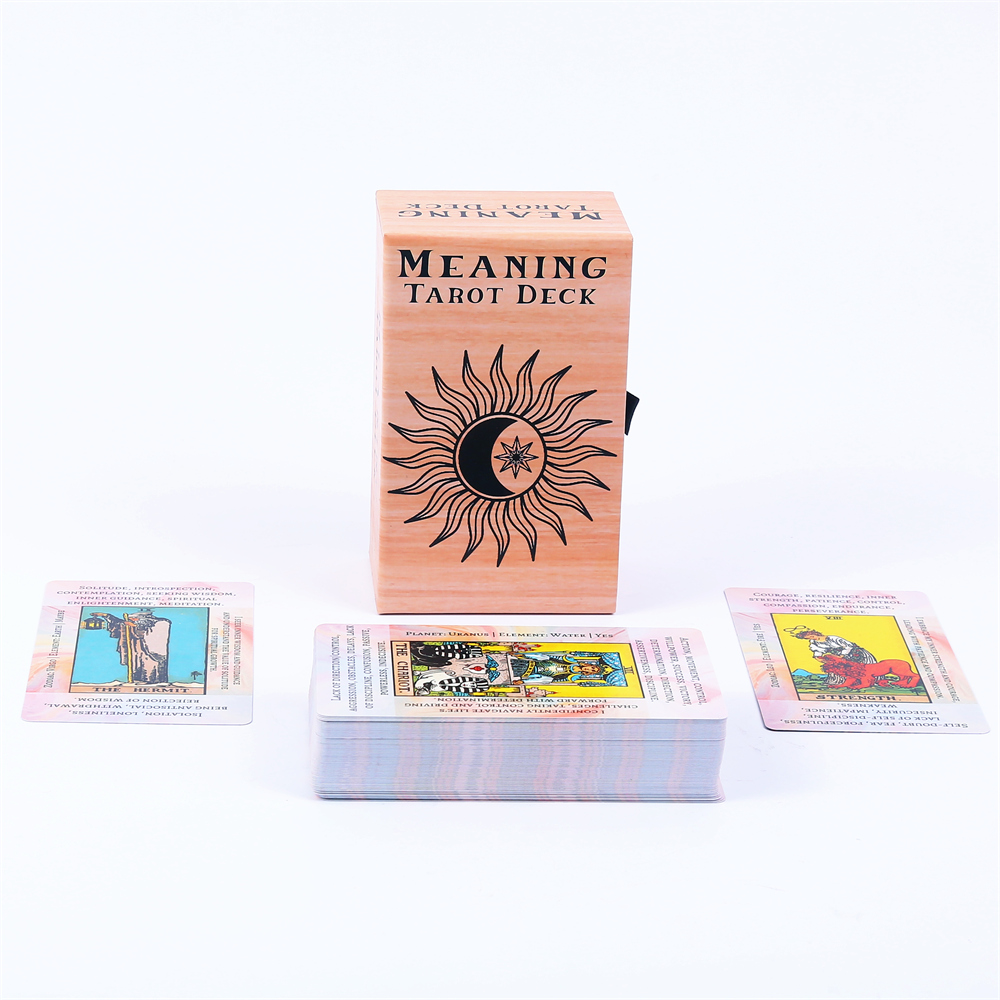 12*7 ซม.ความหมายไพ่ทาโรต์ในเลื - Tarot Cards Deck With Guidebook บทวิจารณ์และราคา