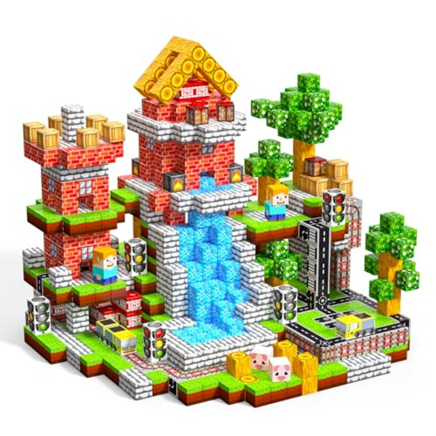 บล็อกแม่เหล็ก 100 ชิ้น, ชุดตัว - Magnetic Building Tiles Set 100Pcs บทวิจารณ์และราคา