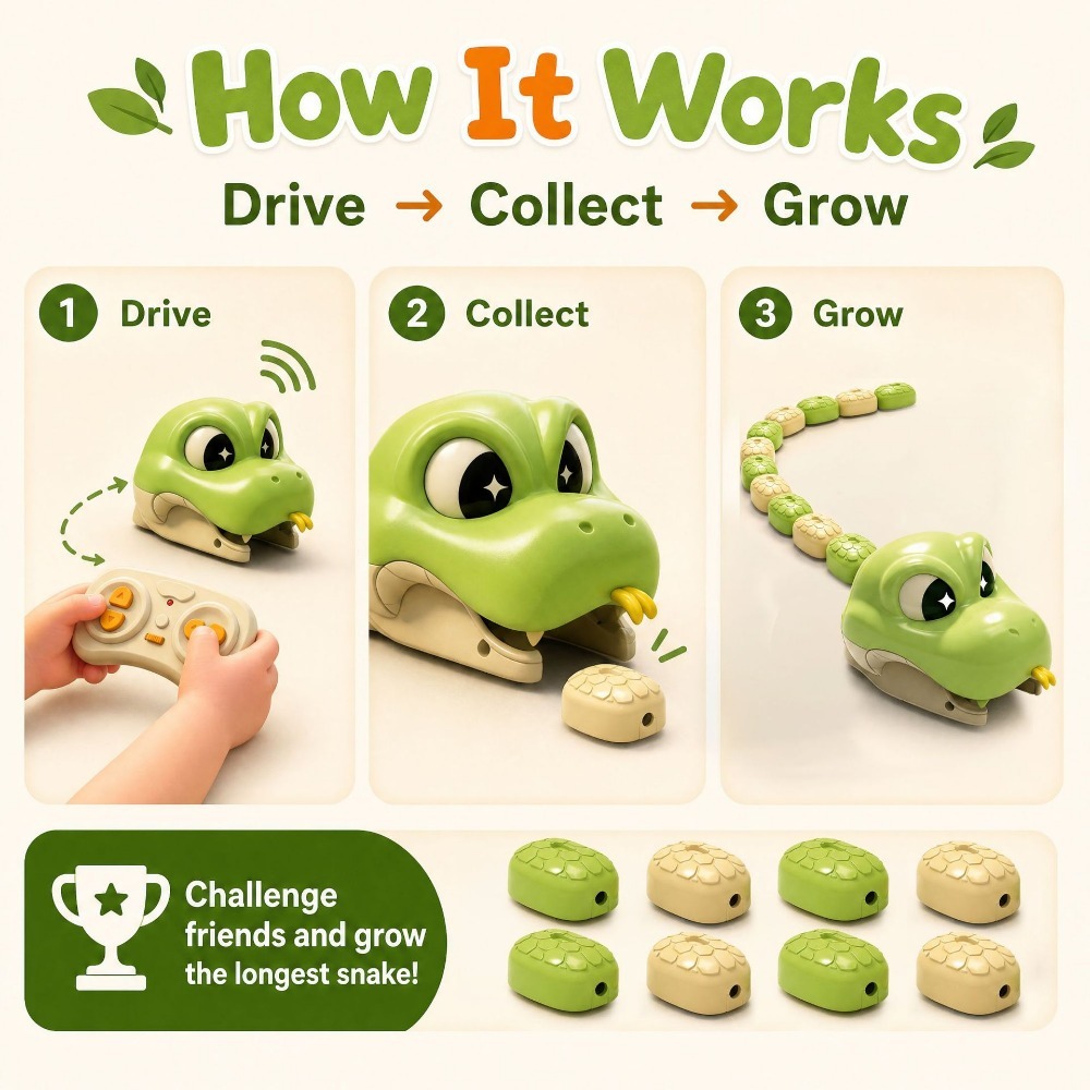 ของเล่นงูแม่เหล็กควบคุมระยะไกล - Educational Toys บทวิจารณ์และราคา