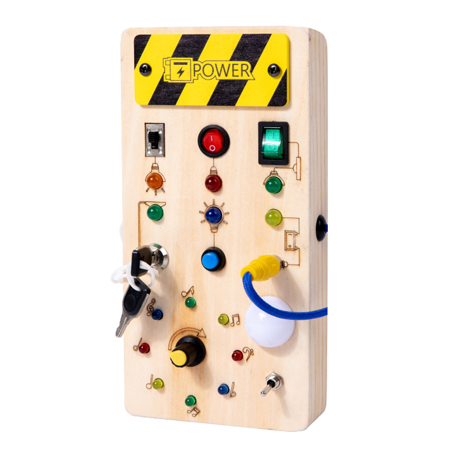 Montessori Busy Board Sensory  - Montessori Wooden Busy Board Toddler บทวิจารณ์และราคา