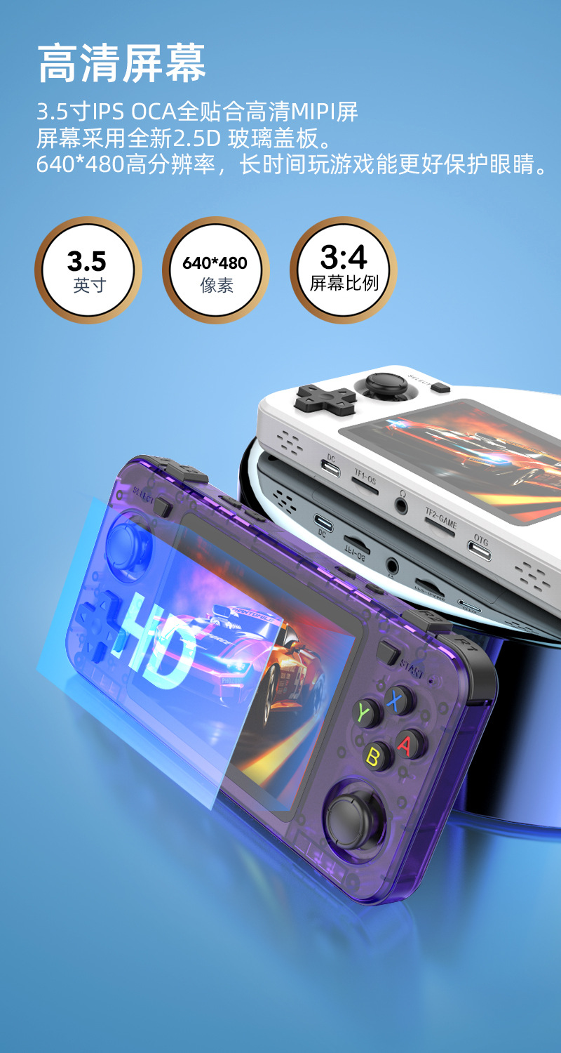 ใหม่ R36H Retro คอนโซลมือถือ O - Retro Handheld Game Console R36S บทวิจารณ์และราคา
